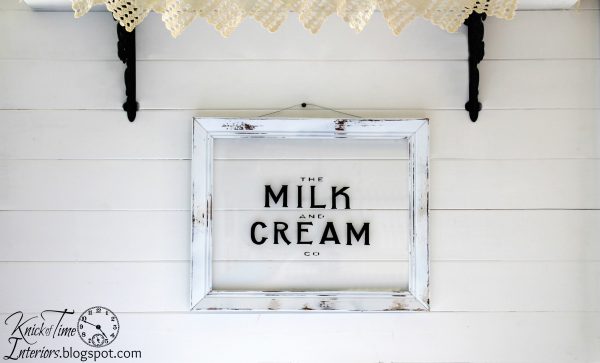 Milk and Cream Co. Sign available from Knick of Time